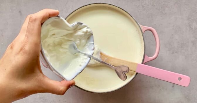 Sobremesas Low Carb: Selbstgemachter Naturjoghurt